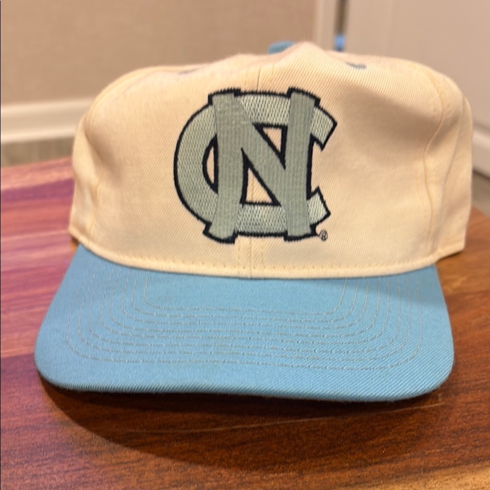 Cream and Blue Cap with NC Logo